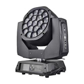 19x15W Moving Head Light LED RGBW 4in1 Beam/Wash/Zoom Effect Stage Lights Professional DMX Control Sound Activated DJ Lights for Chrismas Disco and Nightclub