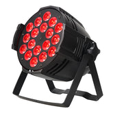 Stage Light, LED par Light 18x10W 4in1 RGBW Low Noise Fan DMX512 Sound Activated wash Light for Halloween Christmas Wedding Church Party DJ Stage Lighting