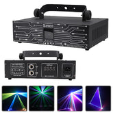 2.5W DMX RGB Animation DJ Party Professional Stage Lighting ILDA DJ Party Club Stage Light 3D Animation Light for Disco Bar Party Club Home Decor Birthday Celebration Wedding Festival