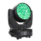 19x15W RGBW 4IN1 Zoom Wash Moving Head Light - LED Beam Zoom Moving Lights, Stage Led Moving Head Lighting for Dj Disco and Party