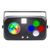 DJ Light Disco Light, Stage Light 4in1 with RGBW Beam, Led Strobe, Red Green Pattern and Marquee Effect Light, Perfect for Wedding Bar Club Disco Party Festival Stage & DJ Lighting