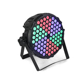Aluminum LED Par Spotlights 84X3W RGB 3in1 Flat Par DMX512 Professional Studio DJ Equipment
