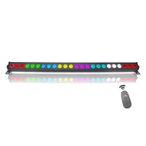LED Stage Wash Light Bar - 80W 24LEDs RGB 3in 1 Professional DJ Lights with Sound Activated by DMX Control Uplights for Church Wedding Halloween Christmas Events Birthday Party Lighting