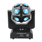 Moving Head Beam Light 120W LED RGBW 360°Rotation Moving Head Light DJ Lights DMX 512 with Sound Activated for Stage Lighting Party Disco Club Wedding