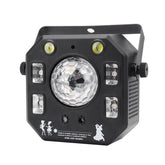 Disco Light Party Light, DJ Lights 4in1 with Disco Ball, LED Pattern Lights, Strobe Light, Sound Activated Stage Lights Compatible with DMX Control for Home Dance Wedding Event Party