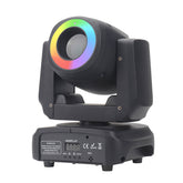 80W LED Moving Head Light Rotating DJ Lighting Stage Lights with 8 Gobos and 8 Colors Beam Spotlight by DMX and Sound Activated for Parties Wedding Church Live Show Bar Club