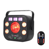 Disco Light Party Light, Led DJ Lights 5 in 1 with Magic Kaleidoscope Ball, Led Patterns Strobe Light and Purple UV Light, Great for Stage & dj Lighting, Disco Club Party Church Lights