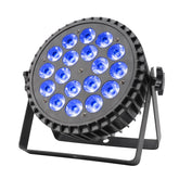 180W LED Stage Par Lights, RGBW 18 LED Uplights by DMX Control and Sound Activated Uplighting for DJ Disco Club Festival Wedding Party Church Stage Lighting