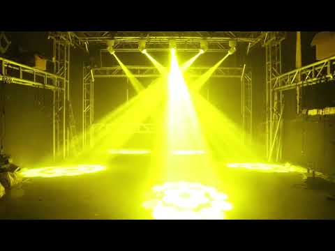 120w Beam Moving Head Stage Light 9 Gobos RGBW Beam Lights - 7 Colors Led Moving Head Light Dj Light DMX512 Sound Control for Church Wedding Disco Party
