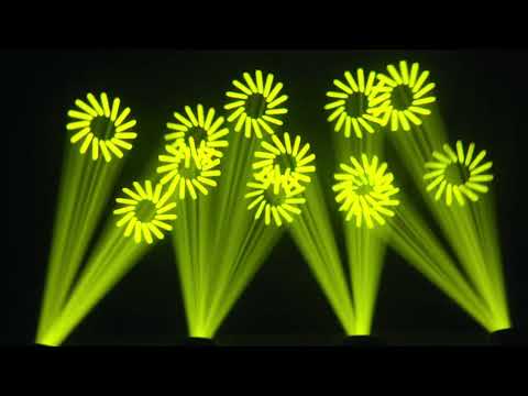 85W DJ Light Moving Head Lights Rotating 3-Facet Prism LED Spot Moving Heads with 8 Gobos Stage Lighting by DMX and Sound Activated Control for Parties Wedding Church Live Band Show Bar