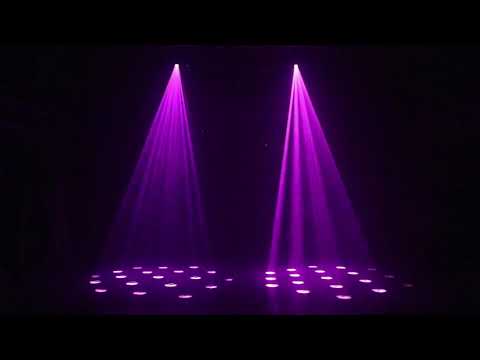 Stage Party Lights Music Show DJ 16 Combinations Christmas DJ Projector Indoor 18 Color RGB Decoration Light Blue LED Remote Control Stage Lighting Sound Activated Party House Xmas Gifts