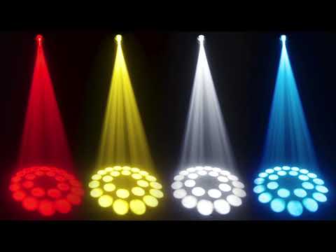 Luces de cabeza móvil LED 200W Beam Stage Light 17 Gobos 14 colores Focos 24-Facet Prism DMX512 Dj Stage Light con efecto de apertura único para Navidad Fiesta de bodas Danza Disco Bar
