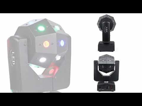 16x3W RGBW 4in1 DJ Lights DMX512 Moving Head Lamps, Disco Ball Lights Stage Lights DJ Disco Party Lights for DJ Disco KTV Party