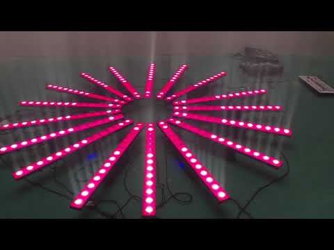 LED Stage Wash Light Bar - 50W 12LEDs RGBW 4 in 1 Professional DJ Lights with Sound Activated by DMX Control Uplights for Church Wedding Halloween Christmas Events Birthday Party Lighting