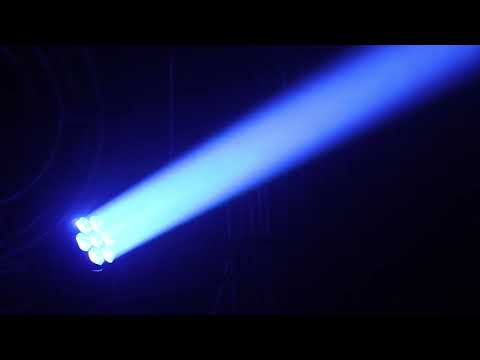 7x40W Bee Eye Moving Head DJ Light, 280W LED RGBW Stage Light Rotate Beam Spot Effect, DMX Sound Activated Remote Control for Parties Wedding Bar Church Show (RGBW 4in1)