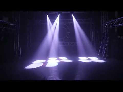 Moving Head Lights LED 150W Beam Effect 17 Gobos 14 Colors Spotlights 4-Facet Prism DMX512 with RDM and Linear Focus Dj Stage Lights for Chrismas Wedding Party Dance