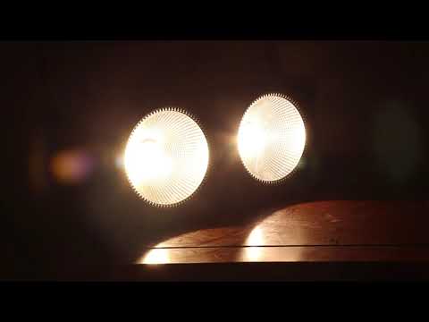 2 LED Stage Par Light with COB Light Source 200W Daisy Chained,Warm White Cool White DJ Wash Light for Party Disco Wedding Birthdays Christmas Party Show