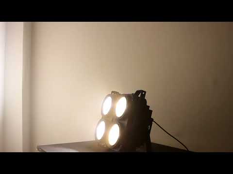 4x100w Cob Led Par Lights, Cob Led DMX Blinder Stage Lights, Blinders Light Cob 4 Eye Matrix Par Lights for Stage Lighting, 3200k Warm White Color Party Lights Dj Disco Lights for Wedding Parties