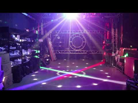 LED Moving Head Light DJ Lighting 120W RGBW Disco Stage Light Colorful Rotating Light DMX512 for DJ Parties Home Concert Bar