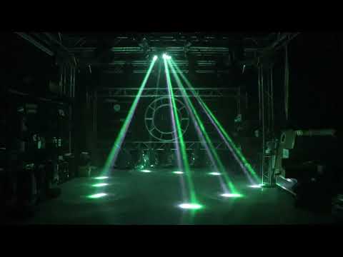 Spider Moving Head Lights, DJ Lights 9 LEDs Heads with Lase RGB Stage Lighs DMX-512 and Sound Activated Great for Wedding Disco Dj Party Light