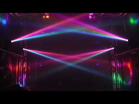 80W Moving Head Lights, Beam Stage Lights DJ Lights 17 Gobos 11 Colors 15CH Rainbow Effect High Brightness Spotlights DMX512 Sound Activtaed, for Bar Stage DJ Disco Wedding Club Lighting