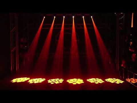 30W LED Moving Head Light with Remote 8 GOBO 8 Pattern Spotlight by DMX Controlled 9/11CH for Disco Club Party Stage Lighting Shows