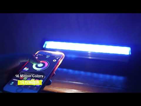 LED DJ Stage Waterproof Wash Lights Bar - RGBWA Smart APP Control 40W 12LEDs Multicolor DJ Light Bar for Church Wedding Birthday Party Club Bar Effects Lighting Show Christmas Decoration