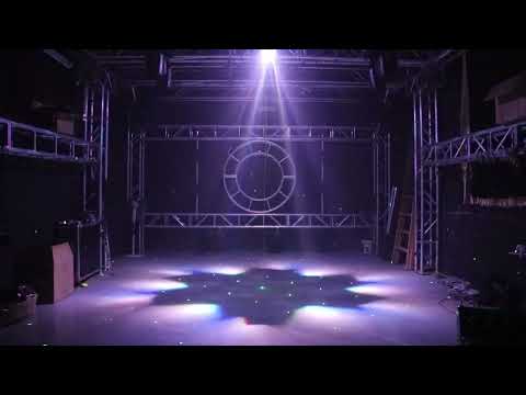 6*15w 4in1 Bee Eye Led Laser Lights DJ Lights Sound Active LED Wash Stage Lights Professional DMX 9CH Disco Lights for Party KTV Pub Bar Show Wedding