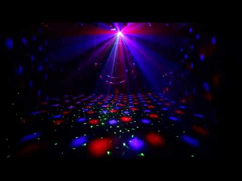 DJ Disco Stage Party Lights, LED Sound Activated Laser Light RGBW Flash Strobe Projector for Christmas Halloween Decorations Karaoke Pub KTV Bar Dance Gift Birthday Wedding