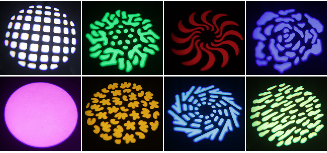Moving Head Light LED RGBW Beam/Wash Effect Stage Lights Professional DMX Control Sound Activated DJ Lights for Chrismas Disco and Nightclub
