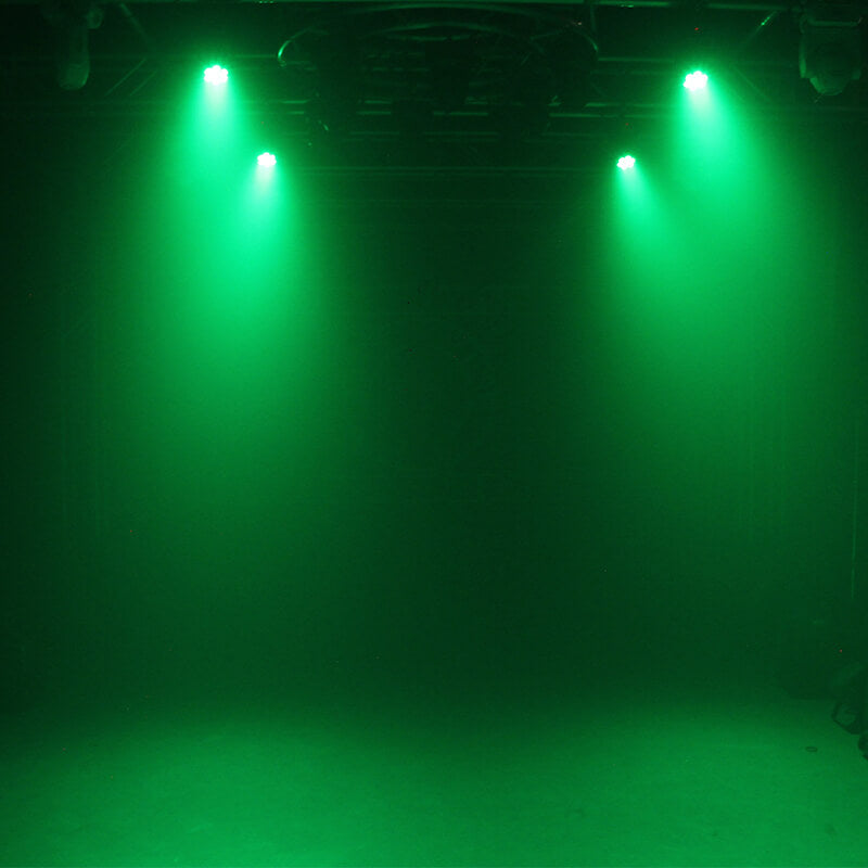 Moving Head Light RGBW 4in1 Stage Lighting DJ Lights 7 x 10W LED Beam Spotlight 9/14 CH Wash Light with DMX and Sound Activated for Church Wedding Parties Live Show Bar