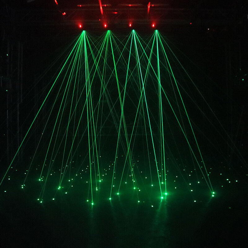 Spider Moving Head Light with 8x3W RGBW LEDs Beam DJ Lights Laser Light and 2 Pixel Light Strips, Sound Activated/DMX-512 Control Perfect for Party Disco Wedding Live Stage Lighting