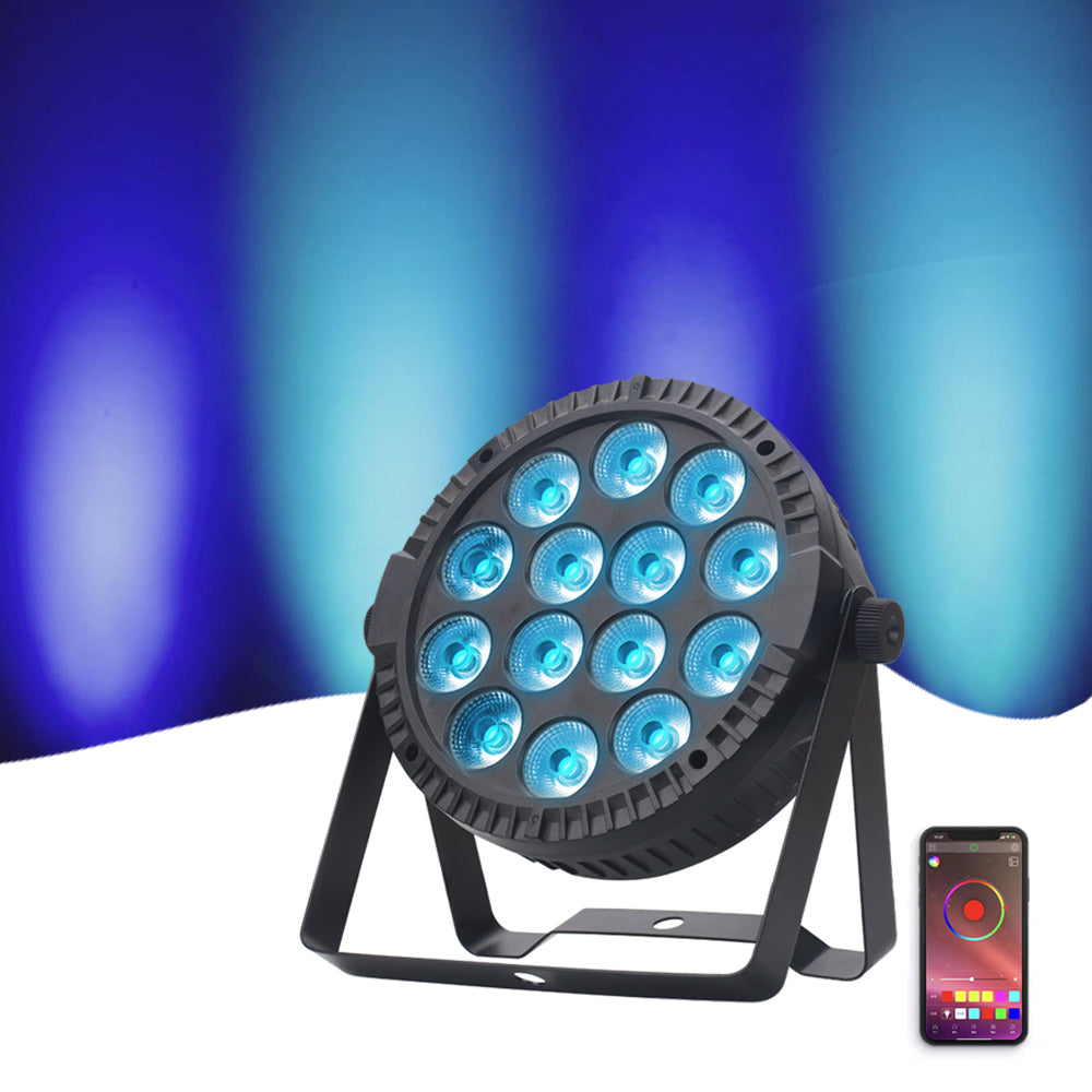 LED Stage Light Bluetooth APP Control LED Par Lights, 14 RGBW Uplighting with 16 Million Colors & Timing & Music Sync for Gift Stage DJ Party Bar Wedding Church Christmas Festivals