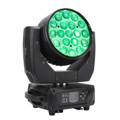 19x15W RGBW 4IN1 Zoom Wash Moving Head Light - LED Beam Zoom Moving Lights, Stage Led Moving Head Lighting for Dj Disco and Party