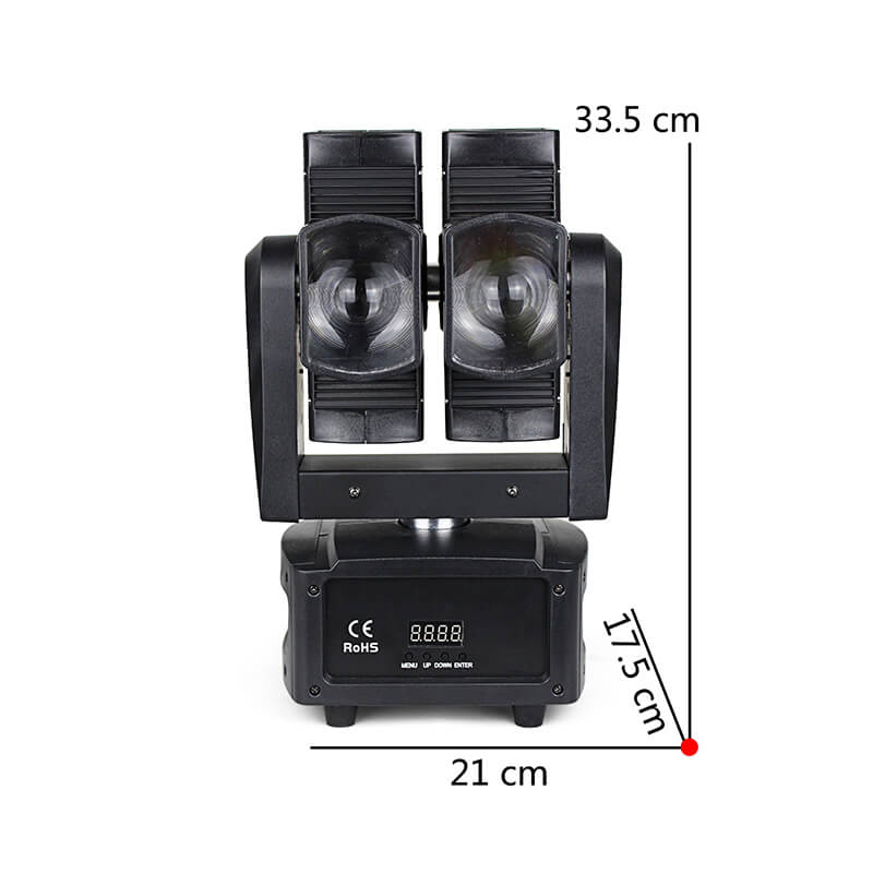 Moving Head Lights, 8x10W RGBW DJ Lights Stage Lighting, 16/23CH DMX Spotlights, 4 in1 Beam Wash Zoom Effect Stage Lights Professional DMX Control Sound Activated DJ Lights