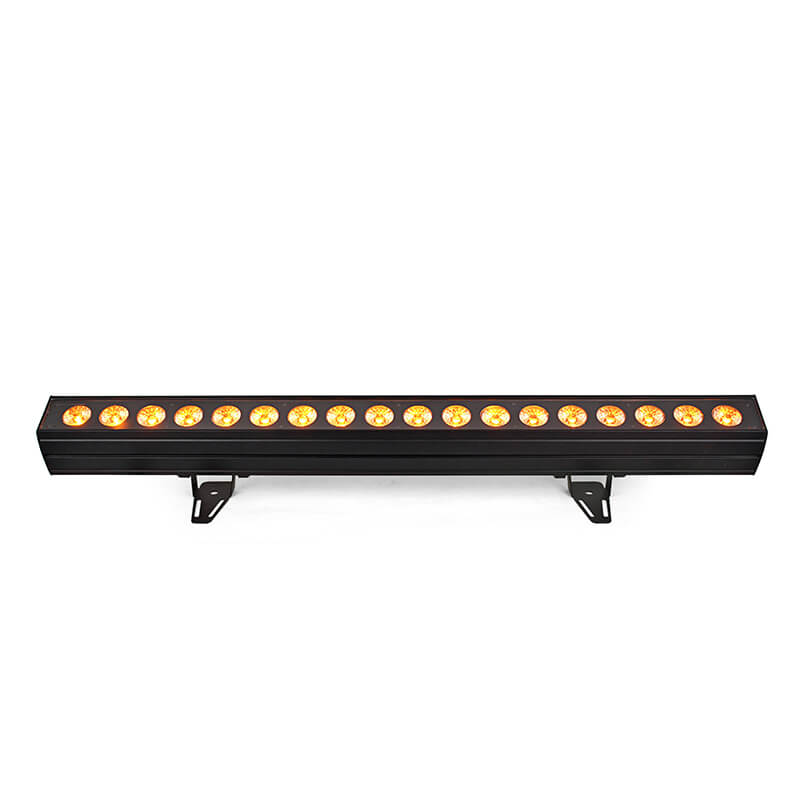 LED Stage Wash Light Bar - 200W 18LEDs RGBW 4in 1 Professional DJ Lights with Sound Activated by DMX Control Uplights for Church Wedding Halloween Christmas Events Birthday Party Lighting
