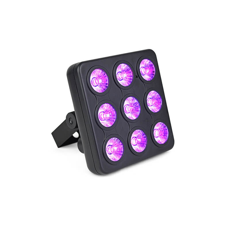 Mini LED Par Light Panel Led plano Mostrar luces de efecto de escenario 9X4W 4IN1 RGBW DJ Disco DMX Led Beam Wash Efecto de iluminación estroboscópica 