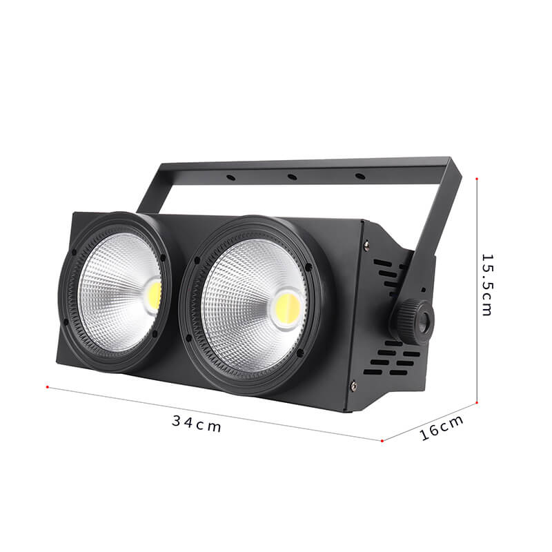 2 LED Stage Par Light with COB Light Source 200W Daisy Chained,Warm White Cool White DJ Wash Light for Party Disco Wedding Birthdays Christmas Party Show