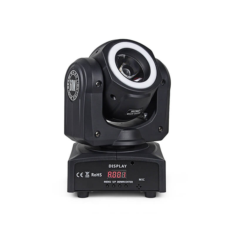 Mini led 60W Beam Moving with Halo Effect RGBW 4in1 dj Light Beam Moving Heads Lights Super Bright LED DJ Spot Light DMX Control