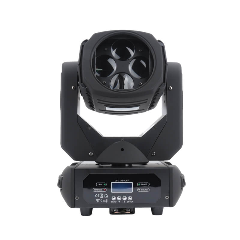 LED Moving Head Light Beam 4X25W DMX Moving Head Effect Stage Lighting for Disco Club Party Stage Lighting Shows