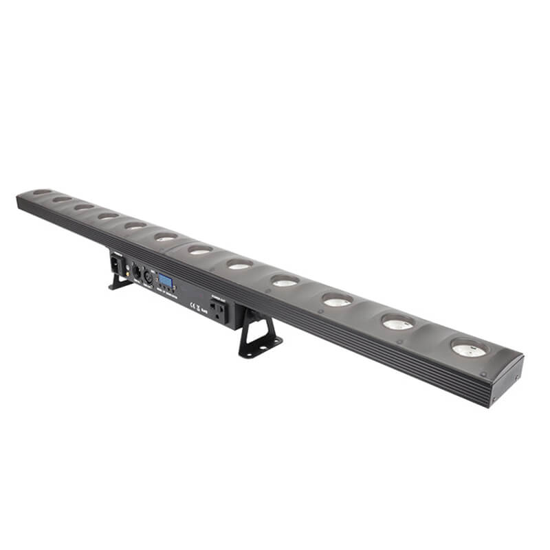 LED Stage Wash Light Bar - 50W 12LEDs RGBW 4 in 1 Professional DJ Lights with Sound Activated by DMX Control Uplights for Church Wedding Halloween Christmas Events Birthday Party Lighting