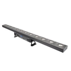 LED Stage Wash Light Bar - 50W 12LEDs RGBW 4 in 1 Professional DJ Lights with Sound Activated by DMX Control Uplights for Church Wedding Halloween Christmas Events Birthday Party Lighting