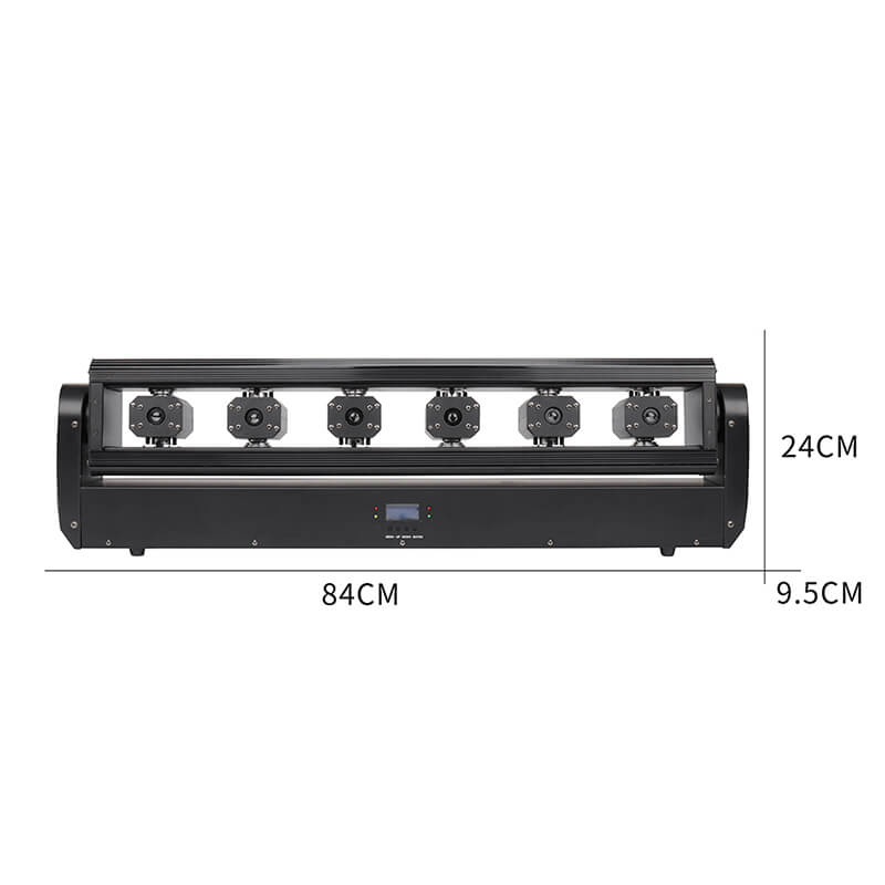 6 Eyes Moving Head Laser Light Laser Beam Bar Light Disco Laser Beam Shaking Head Light