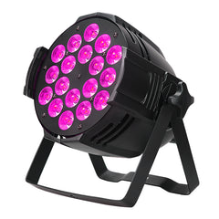 Stage Light, LED par Light 18x10W 4in1 RGBW Low Noise Fan DMX512 Sound Activated wash Light for Halloween Christmas Wedding Church Party DJ Stage Lighting