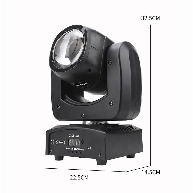 Moving Head Lights LED 100W Beam Effect Spotlights DMX512 with RDM and Linear Focus Dj Stage Lights for Chrismas Wedding Party Dance