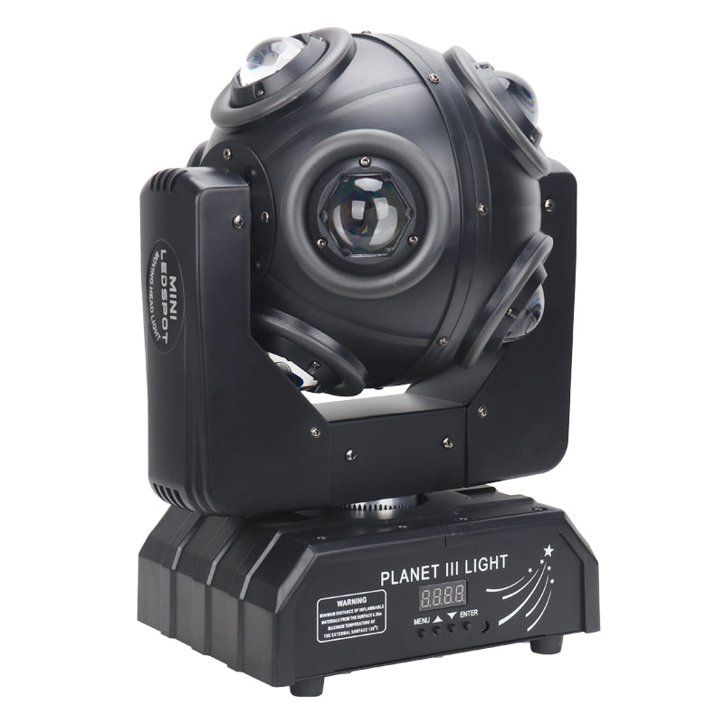 Moving Head Beam Light 90W LED RGBW 360°Rotation Moving Head Light DJ Lights DMX 512 with Sound Activated for Stage Lighting Party Disco Club Wedding