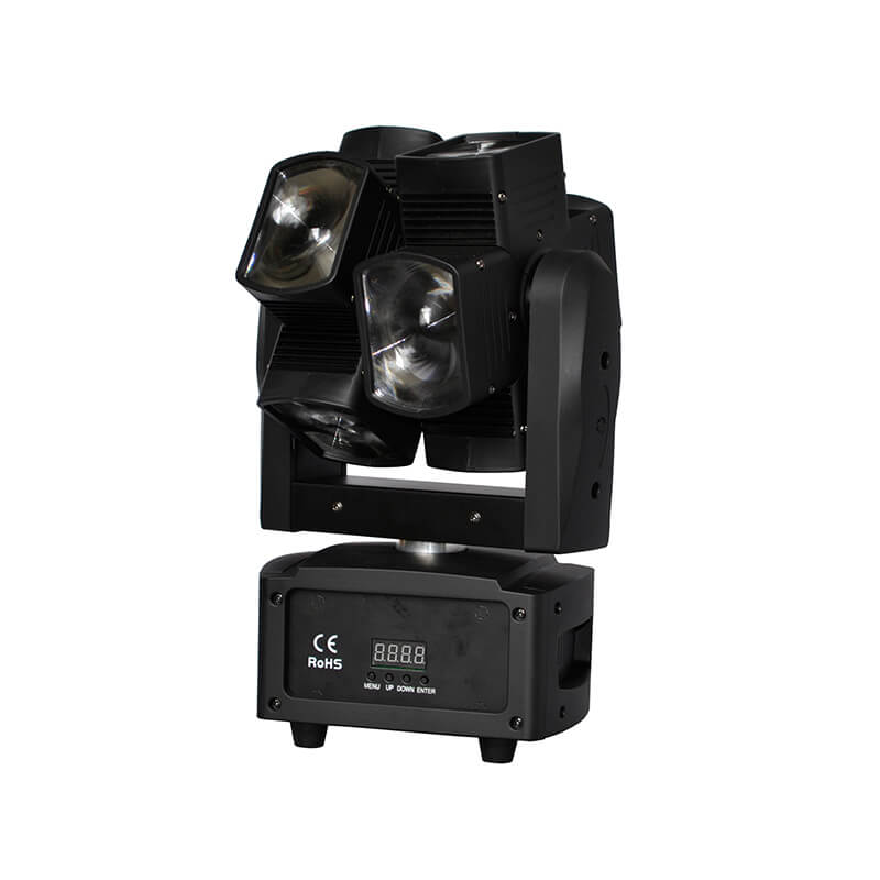 Moving Head Lights, 8x10W RGBW DJ Lights Stage Lighting, 16/23CH DMX Spotlights, 4 in1 Beam Wash Zoom Effect Stage Lights Professional DMX Control Sound Activated DJ Lights