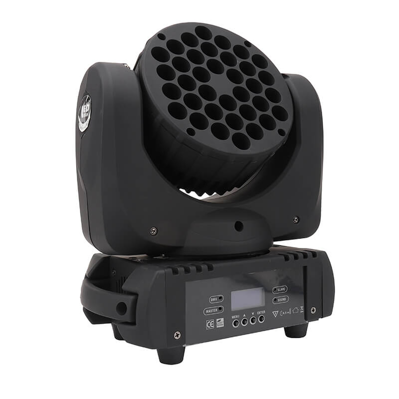 DJ Lights Moving Head 36x3W RGBW Led Beam Disco Lights DMX Stage Lights Sound Activated 16 Channels Effect Lighting for Christmas, Parties, Club, Concert, Wedding, Disco Events