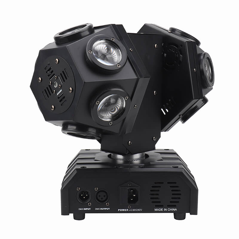 3 In1 Stage Moving Head Light,160W Mixed Effect Sound Activated RGB LED Stage Light by Remote and DMX Control,11/14 Channel,for Disco KTV Club Party