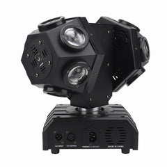 3 In1 Stage Moving Head Light,160W Mixed Effect Sound Activated RGB LED Stage Light by Remote and DMX Control,11/14 Channel,for Disco KTV Club Party